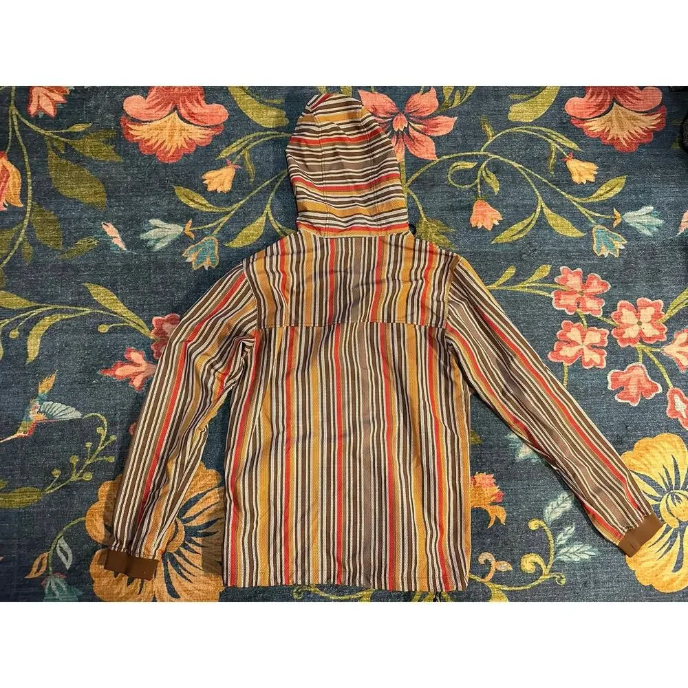The North Face Striped Zip Up Hoodies Men's Size Small